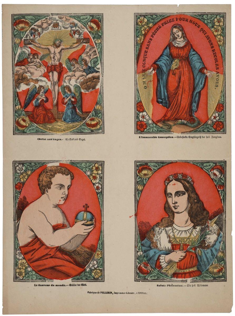 Christ aux Anges. / L'Immaculée Conception. / Le Sauveur du monde. / Sainte Philomène. (titre inscrit fr., all.)_0